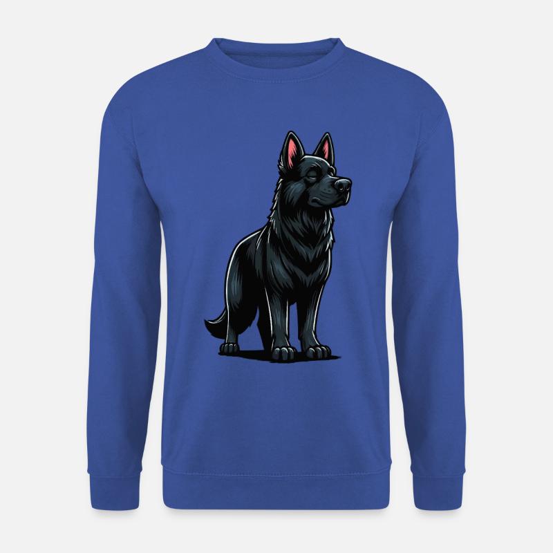 Black German Shepherd German Shepherd Owner - Unisex Sweatshirt - royal blue