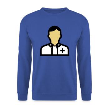 Nursing staff, nurse, carer, doctor, - Unisex Sweatshirt - royal blue - Front - Alina (178cm) & Michal (187cm)