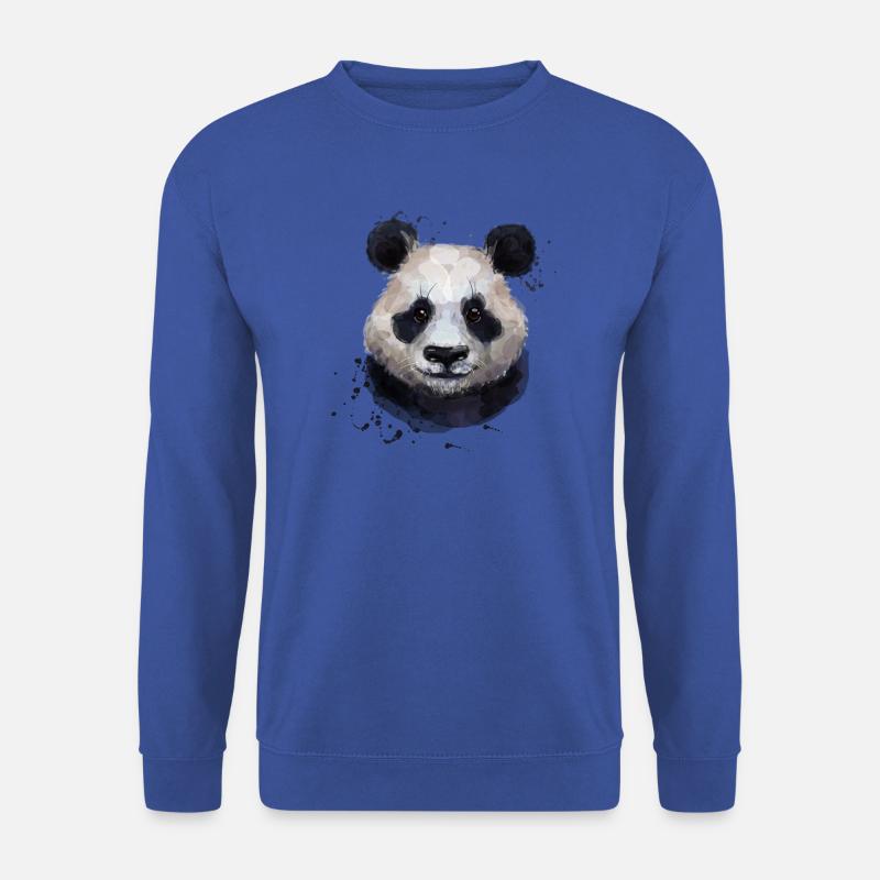 Panda - Unisex Pullover - Royalblau