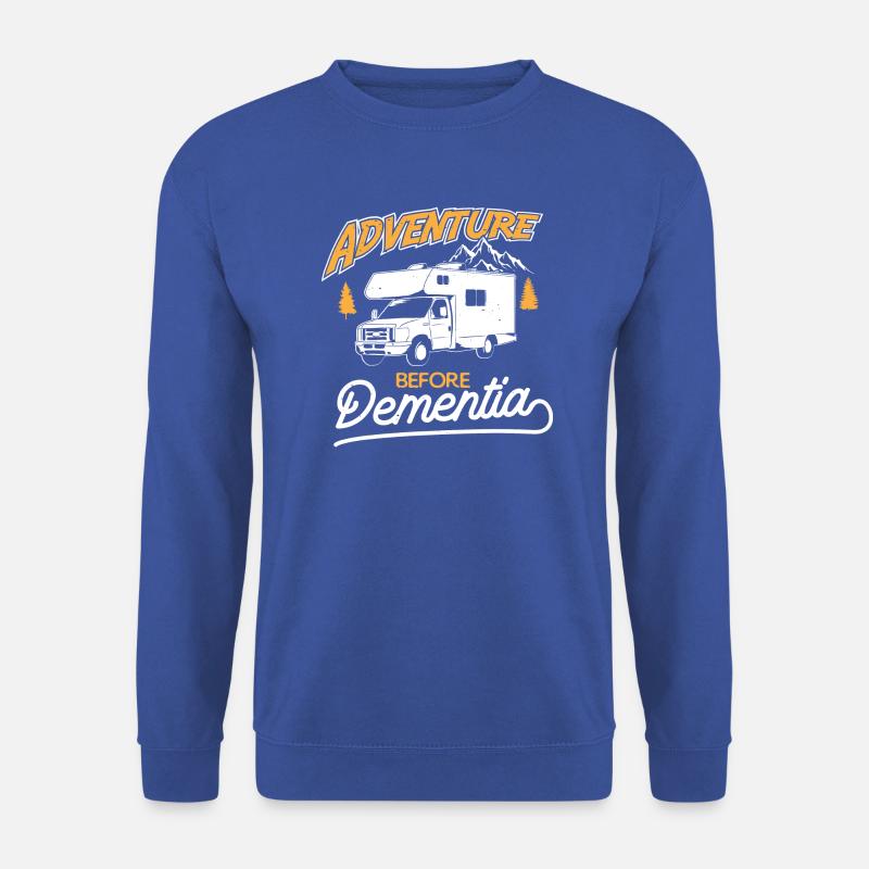 Adventure before Dementia - Camping Camper - Unisex Pullover - Royalblau