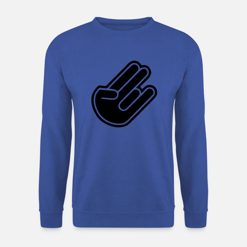 Shocker hand present - Unisex Sweatshirt - royal blue
