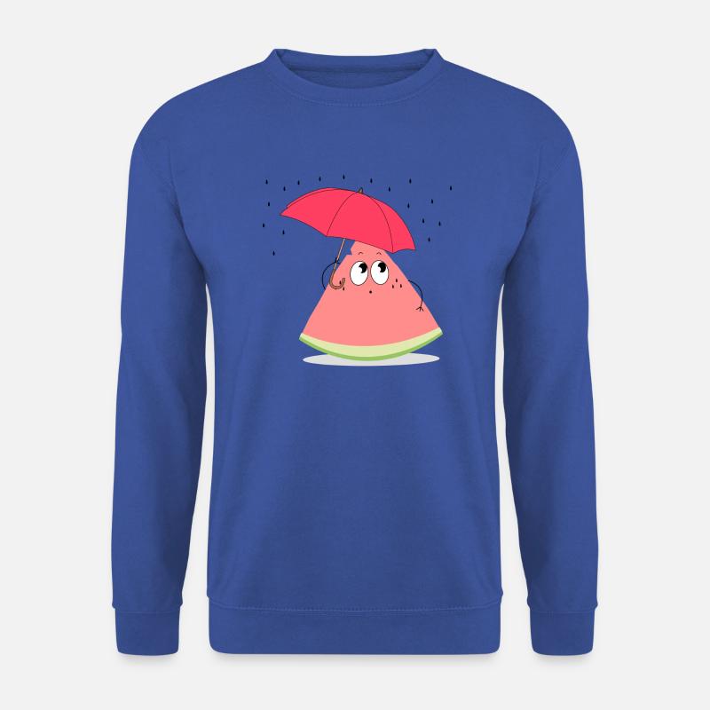 Wassermelonen-Regenschirm - Unisex Pullover - Royalblau