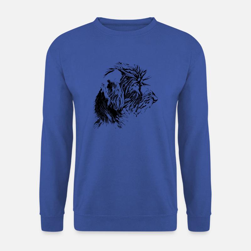 Rauhaardackel Kopf - Unisex Pullover - Royalblau
