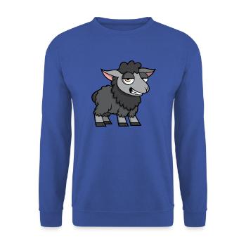 Black sheep - Unisex Sweatshirt - royal blue - Front - Alina (178cm) & Michal (187cm)