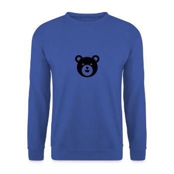 Ours - Sweat-shirt Unisexe - bleu royal - Devant - Alina (178cm) & Michal (187cm)