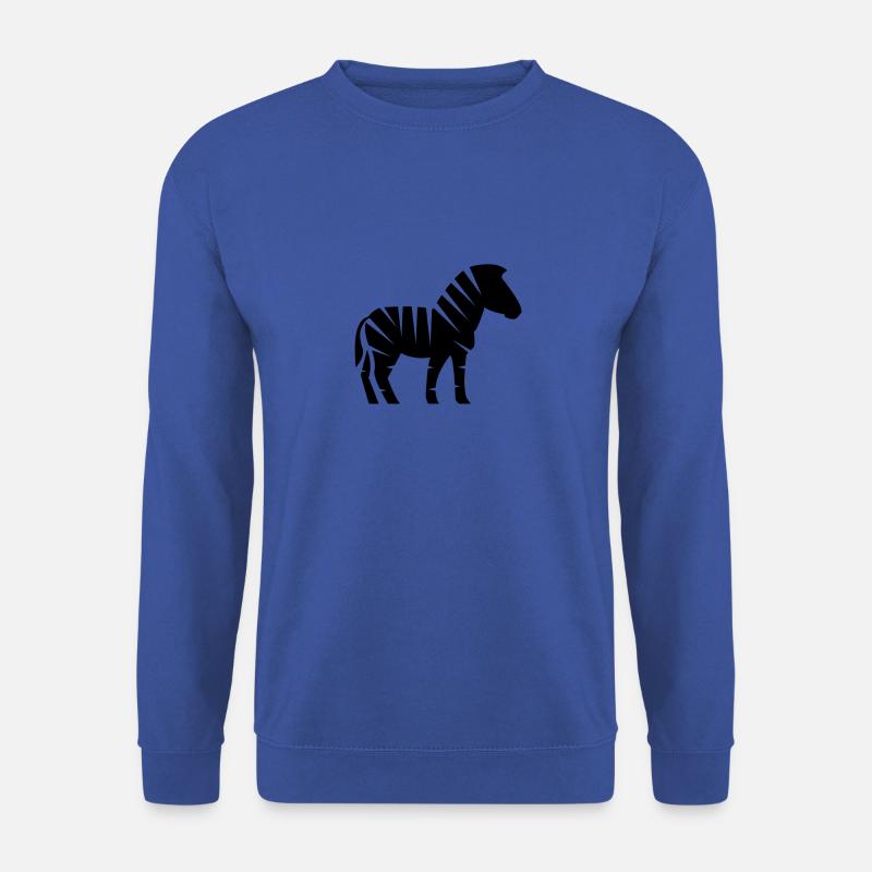 Zebra schwarz - Unisex Pullover - Royalblau