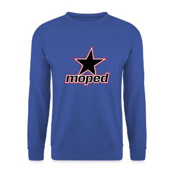Moped Star (3c) - Unisex Sweatshirt - royal blue - Front - Alina (178cm) & Michal (187cm)