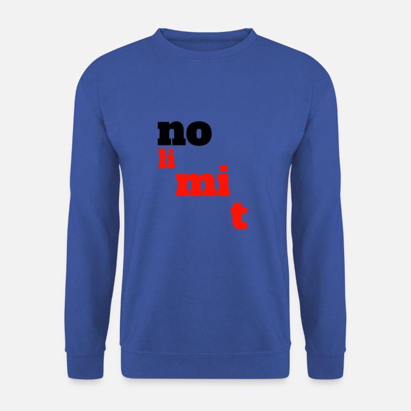 no limit - Unisex Pullover - Royalblau