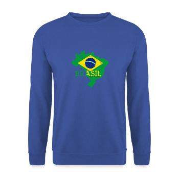 Brasil - Brazil America Brazilian Adventurer - Unisex Sweatshirt - royal blue - Front - Alina (178cm) & Michal (187cm)