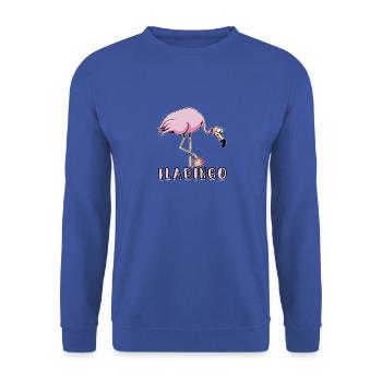 Flabingo Lucky Player Bingo Player - Bingo Hall - Unisex Sweatshirt - royal blue - Front - Alina (178cm) & Michal (187cm)