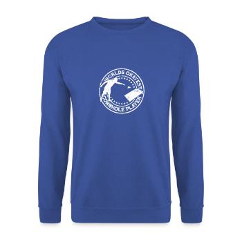 Le meilleur joueur de cornhole au monde - Cornhole Board - Sweat-shirt Unisexe - bleu royal - Devant - Alina (178cm) & Michal (187cm)