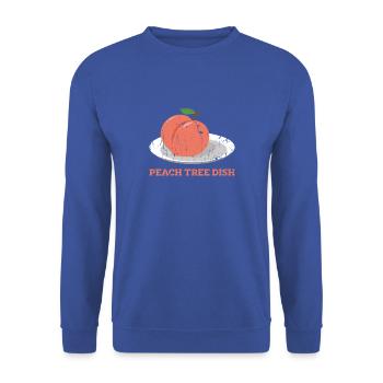 Peach Tree Dish Sarcastic Humor Petri Dish - - Unisex Sweatshirt - royal blue - Front - Alina (178cm) & Michal (187cm)