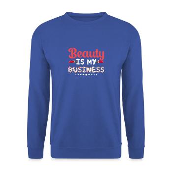 Beauty is my business - cosmetology - Unisex Sweatshirt - royal blue - Front - Alina (178cm) & Michal (187cm)