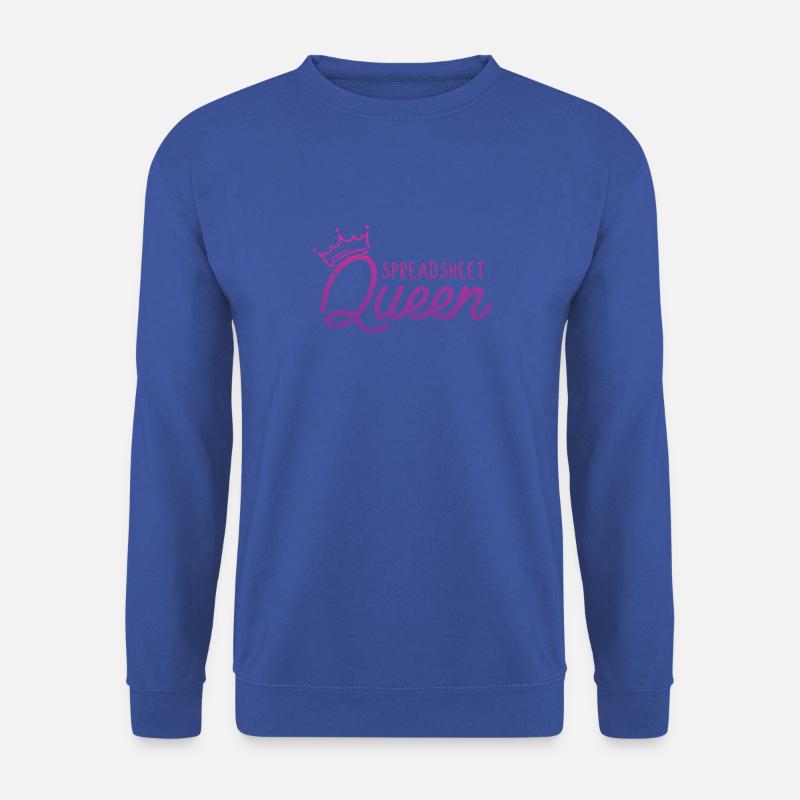 Spreadsheet Queen - data code - Unisex Sweatshirt - royal blue
