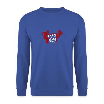 123 567 Salsa Lover Latin Salsa Tanz - Salsa - Unisex Pullover - Royalblau - Vorne - Alina (178cm) & Michal (187cm)