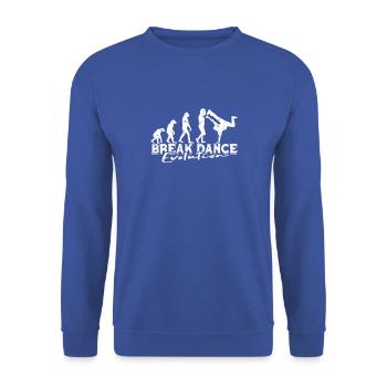 Break Dance Evolution - tumbling - Unisex Sweatshirt - royal blue - Front - Alina (178cm) & Michal (187cm)