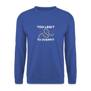 Zu legitim, um zu passen - Datenanalyst - Unisex Pullover - Royalblau - Vorne - Alina (178cm) & Michal (187cm)