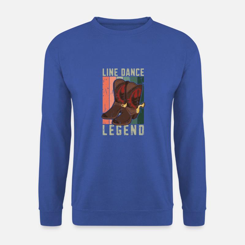 Line Dance Legend - rétro - Sweat-shirt Unisexe - bleu royal