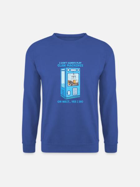 Ich spiele nicht immer Klauenmaschinen Oh warte Ja ich - Unisex Pullover - Royalblau
