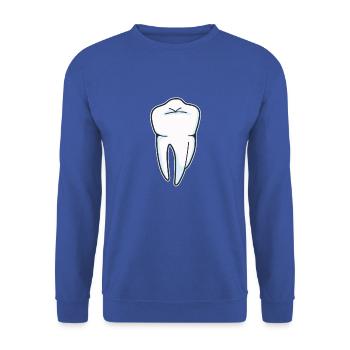Dent - hygiéniste dentaire - Sweat-shirt Unisexe - bleu royal - Devant - Alina (178cm) & Michal (187cm)