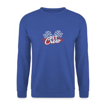Pit Crew Race Car - Rennliebhaber - Unisex Pullover - Royalblau - Vorne - Alina (178cm) & Michal (187cm)