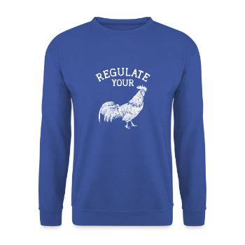 Regulate Your - animal - Unisex Sweatshirt - royal blue - Front - Alina (178cm) & Michal (187cm)