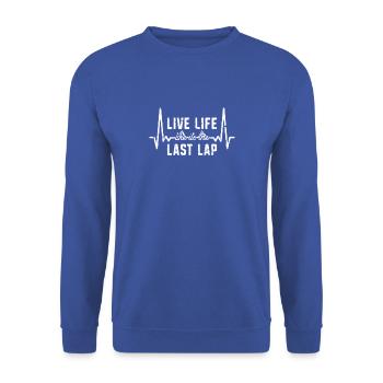 Vivez la vie comme si c’était le dernier tour - la terre battue - Sweat-shirt Unisexe - bleu royal - Devant - Alina (178cm) & Michal (187cm)