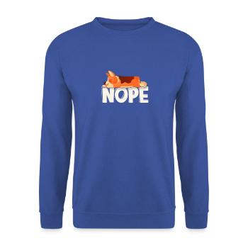 Nein - Haustier - Unisex Pullover - Royalblau - Vorne - Alina (178cm) & Michal (187cm)