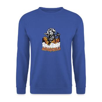 Wienerzilla - amoureux des chiens - Sweat-shirt Unisexe - bleu royal - Devant - Alina (178cm) & Michal (187cm)