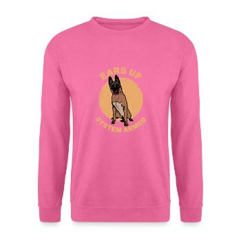Ohren hoch System bewaffnet - Hund - Unisex Pullover - Pink - Vorne