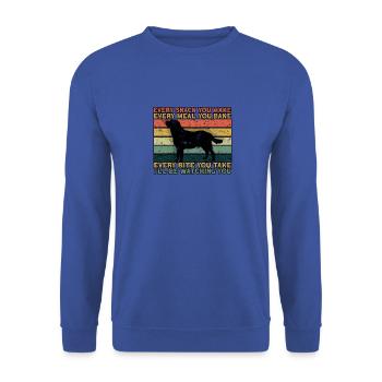 Every snack you make Every meal you bake Every - Unisex Sweatshirt - royal blue - Front - Alina (178cm) & Michal (187cm)