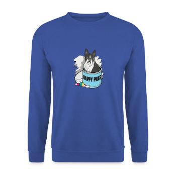Ne jugez pas mon pitbull et je ne jugerai pas votre - Sweat-shirt Unisexe - bleu royal - Devant - Alina (178cm) & Michal (187cm)