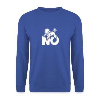 No - puppy - Unisex Sweatshirt - royal blue - Front - Alina (178cm) & Michal (187cm)