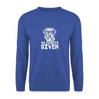 Keine Flusen gegeben - Hundebesitzer - Unisex Pullover - Royalblau - Vorne - Alina (178cm) & Michal (187cm)