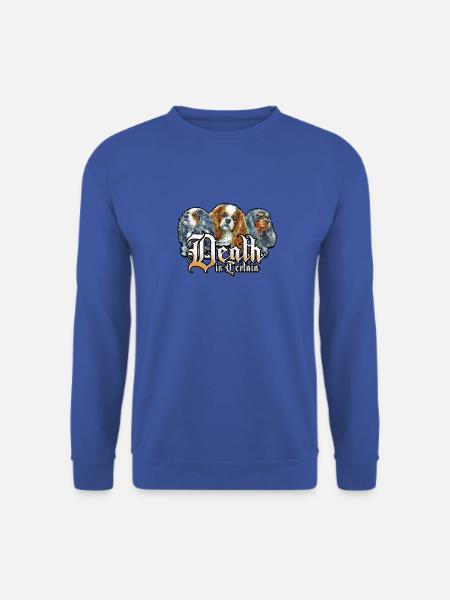 Death is certain - bulldog - Unisex Sweatshirt - royal blue