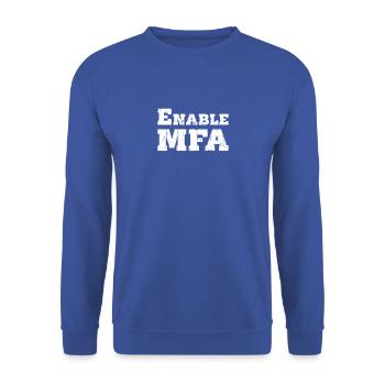 Enable MFA - software engineer - Unisex Sweatshirt - royal blue - Front - Alina (178cm) & Michal (187cm)