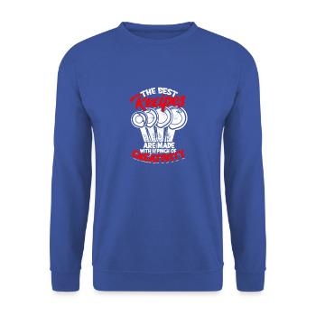 best recipes are made with a pinch of creativity - Unisex Sweatshirt - royal blue - Front - Alina (178cm) & Michal (187cm)