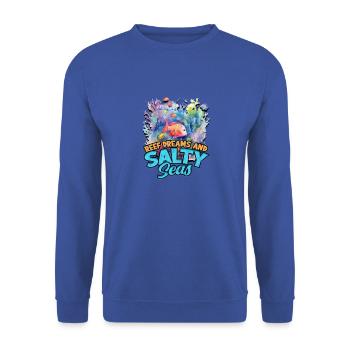 Reef dreams and salty seas - Reef - Unisex Sweatshirt - royal blue - Front - Alina (178cm) & Michal (187cm)
