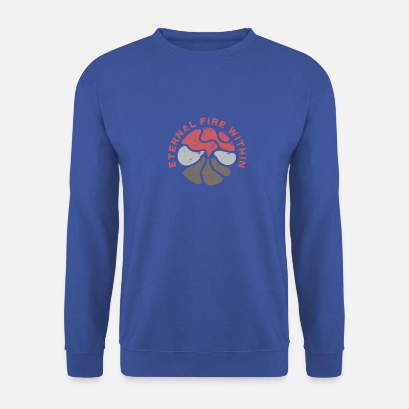 Feu éternel intérieur - Volcan - Sweat-shirt Unisexe - bleu royal