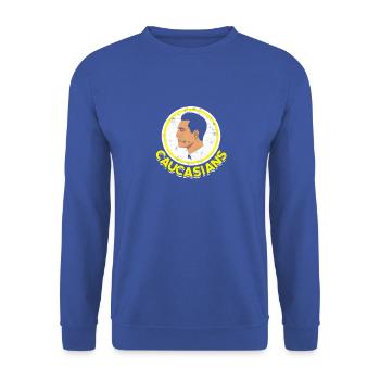Caucasians - Ethnic Identity - Unisex Sweatshirt - royal blue - Front - Alina (178cm) & Michal (187cm)