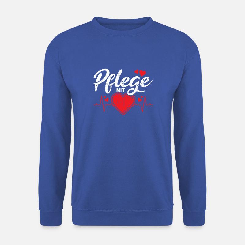 Pflege mit Herz - Gesundheit - Unisex Sweatshirt - royal blue