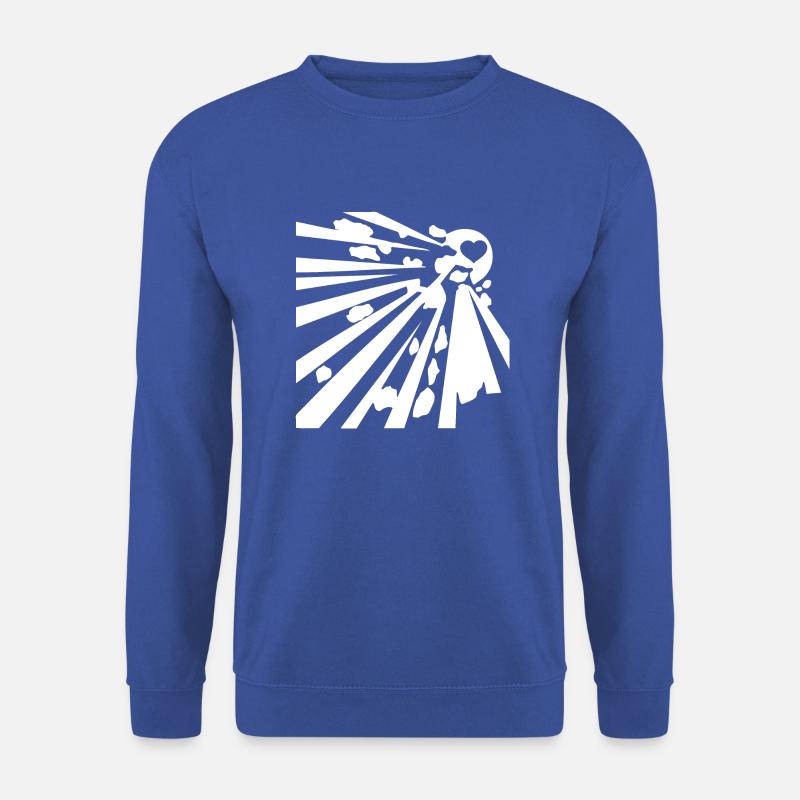 explosive wite - Unisex Pullover - Royalblau