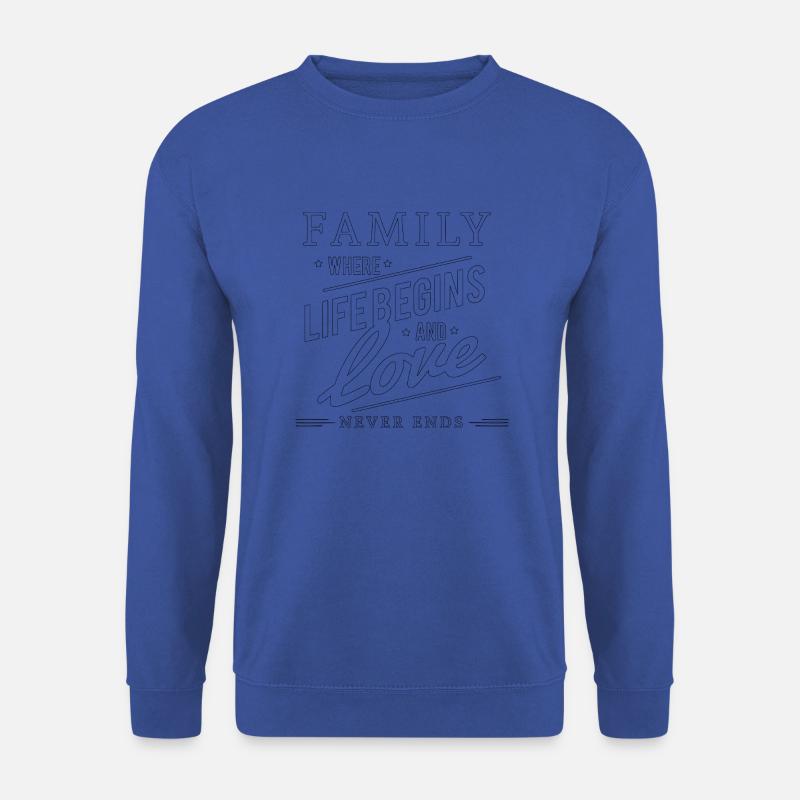 family - Unisex Pullover - Royalblau