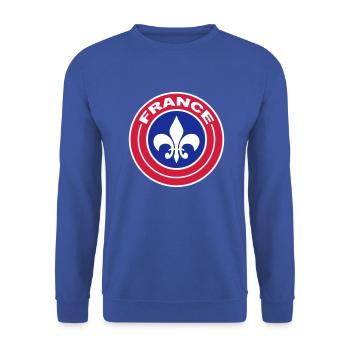 France roundel - Unisex Sweatshirt - royal blue - Front - Alina (178cm) & Michal (187cm)