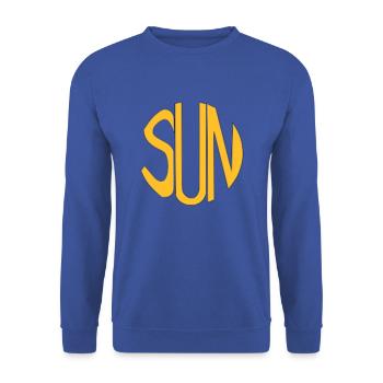 Sun. - Unisex Sweatshirt - royal blue - Front - Alina (178cm) & Michal (187cm)