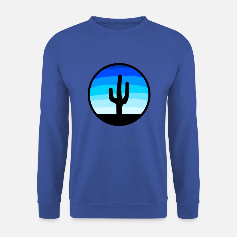 Kaktus-Silhouette - Unisex Pullover - Royalblau