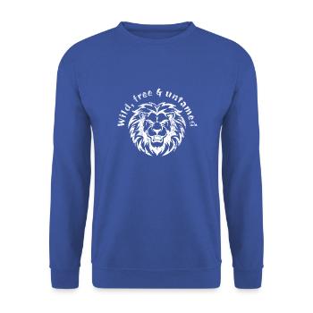 Sauvage, libre et sauvage - Sweat-shirt Unisexe - bleu royal - Devant - Alina (178cm) & Michal (187cm)