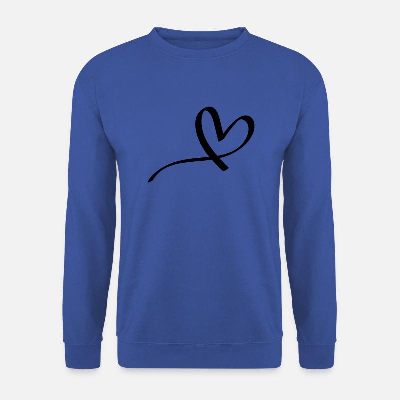 Süßes gemaltes Comic Herz - Unisex Pullover - Royalblau