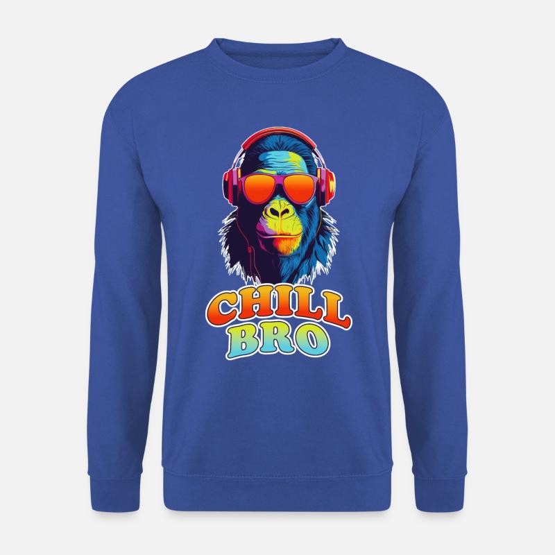 Cool Chill Bro Apeman - Unisex Pullover - Royalblau