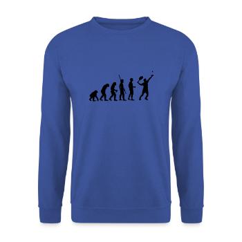 tennis - Sweat-shirt Unisexe - bleu royal - Devant - Alina (178cm) & Michal (187cm)